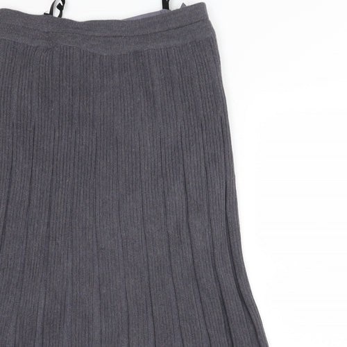 Preworn Womens Grey  Rayon A-Line  Size 10