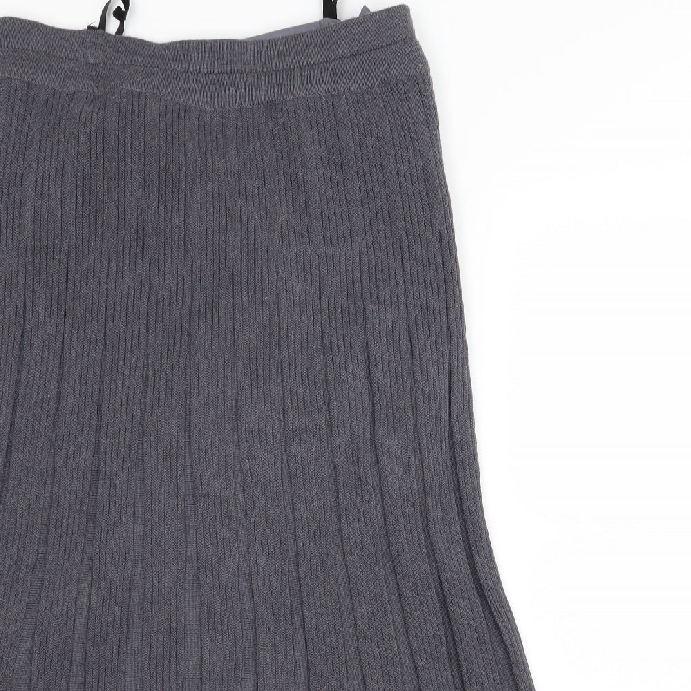 Preworn Womens Grey  Rayon A-Line  Size 10