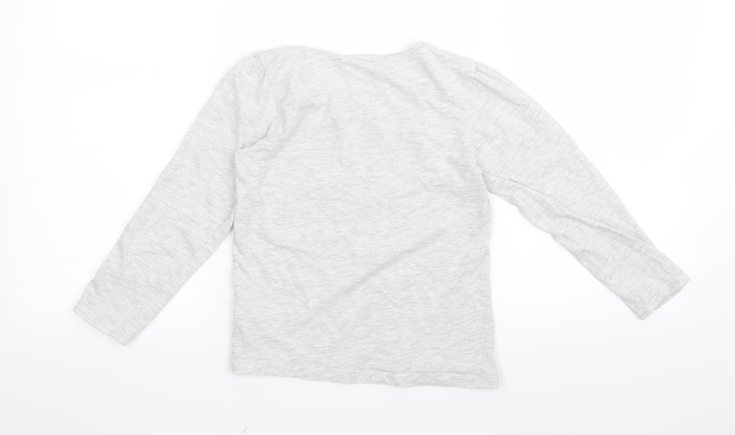 Preworn Girls Grey   Top Pyjama Top Size 6 Years  - peppa pig