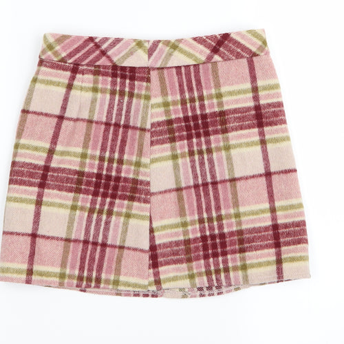 Perworn Girls Pink Flecked  Skater Skirt Size 9 Years