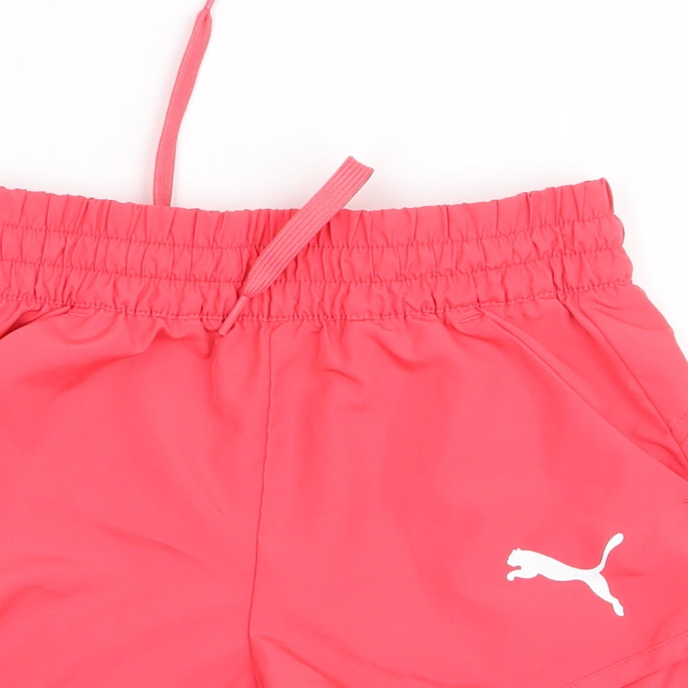 PUMA Girls Pink   Bermuda Shorts Size 9 Years