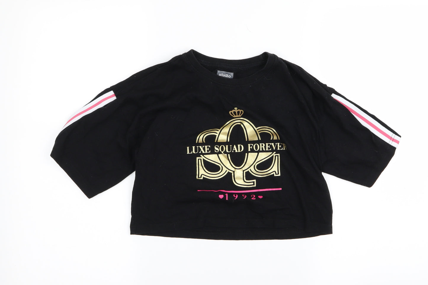 Studio Girls Black   Cropped Casual Size 10-11 Years