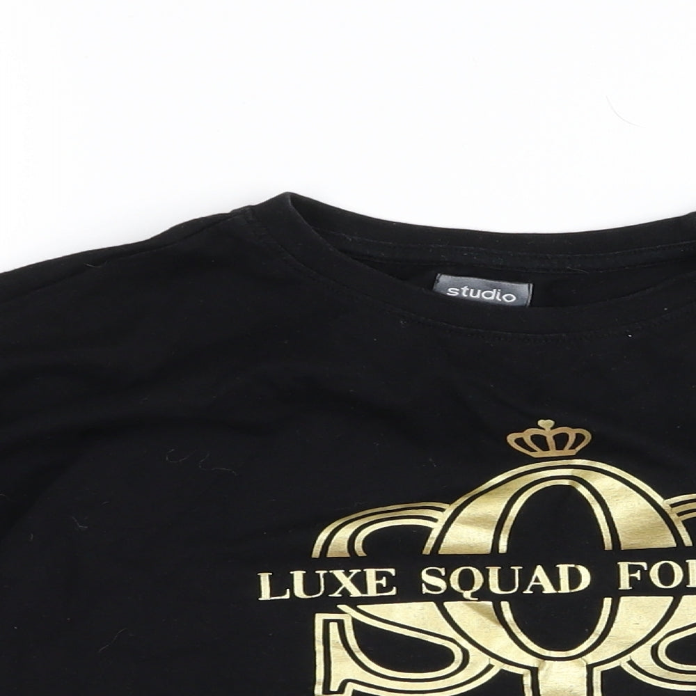 Studio Girls Black   Cropped Casual Size 10-11 Years
