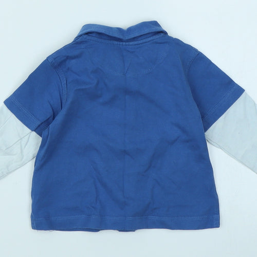 Cherokee Boys Blue   Basic Button-Up Size 3-6 Months