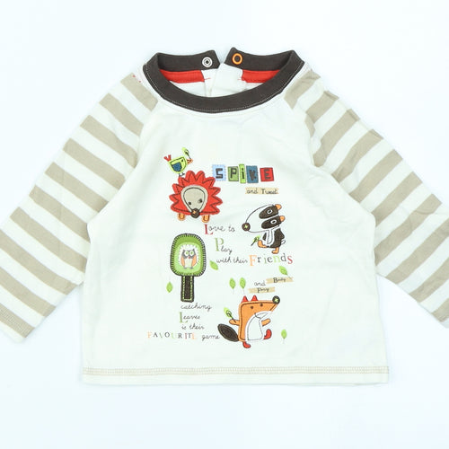 George Baby Beige   Basic T-Shirt Size 3-6 Months