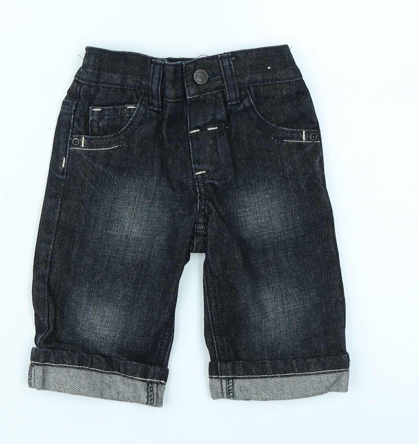 NEXT Baby Blue  Denim Cargo Jeans Size 3-6 Months