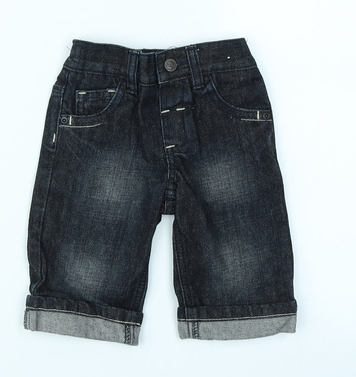 NEXT Baby Blue  Denim Cargo Jeans Size 3-6 Months