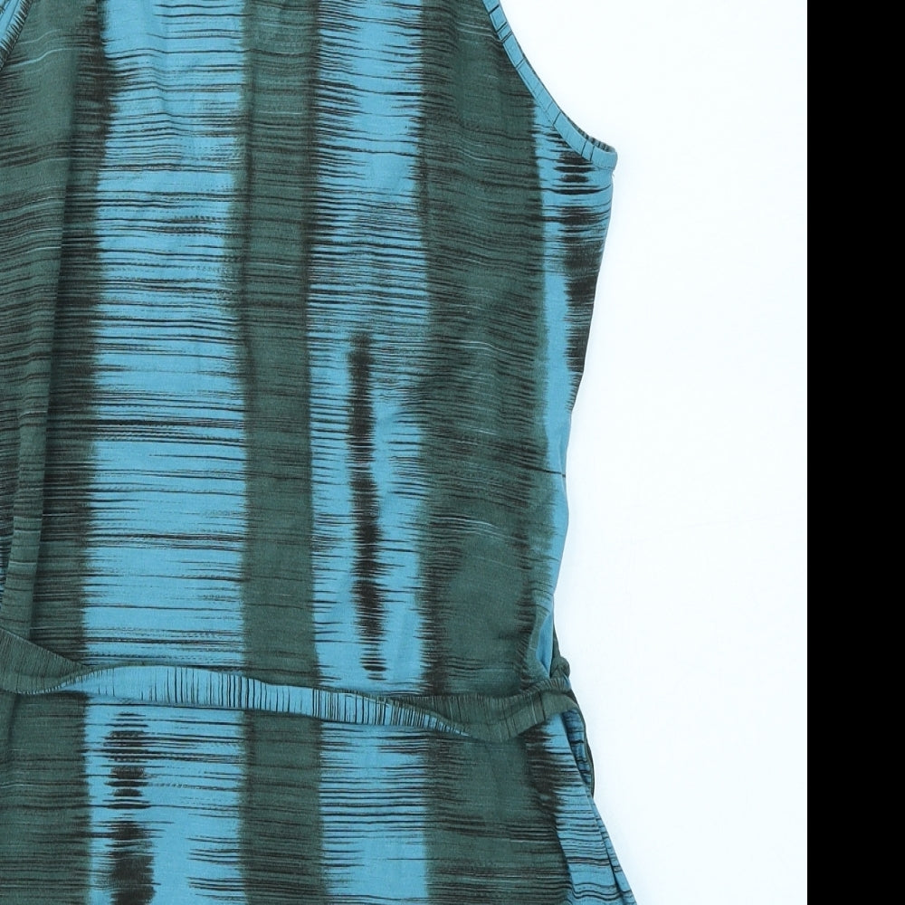 Dorothy Perkins Womens Blue Striped  Basic Tank Size 14