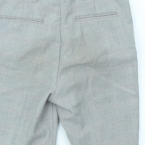 River Island Girls Grey Plaid  Cargo Shorts Size 10 Years