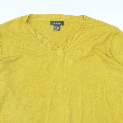 Primark Womens Yellow   Pullover Jumper Size S