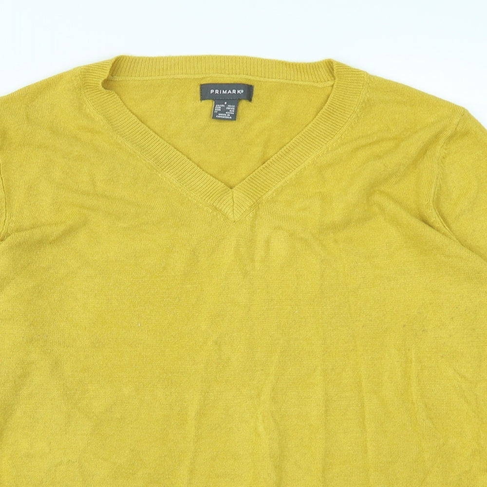 Primark Womens Yellow   Pullover Jumper Size S