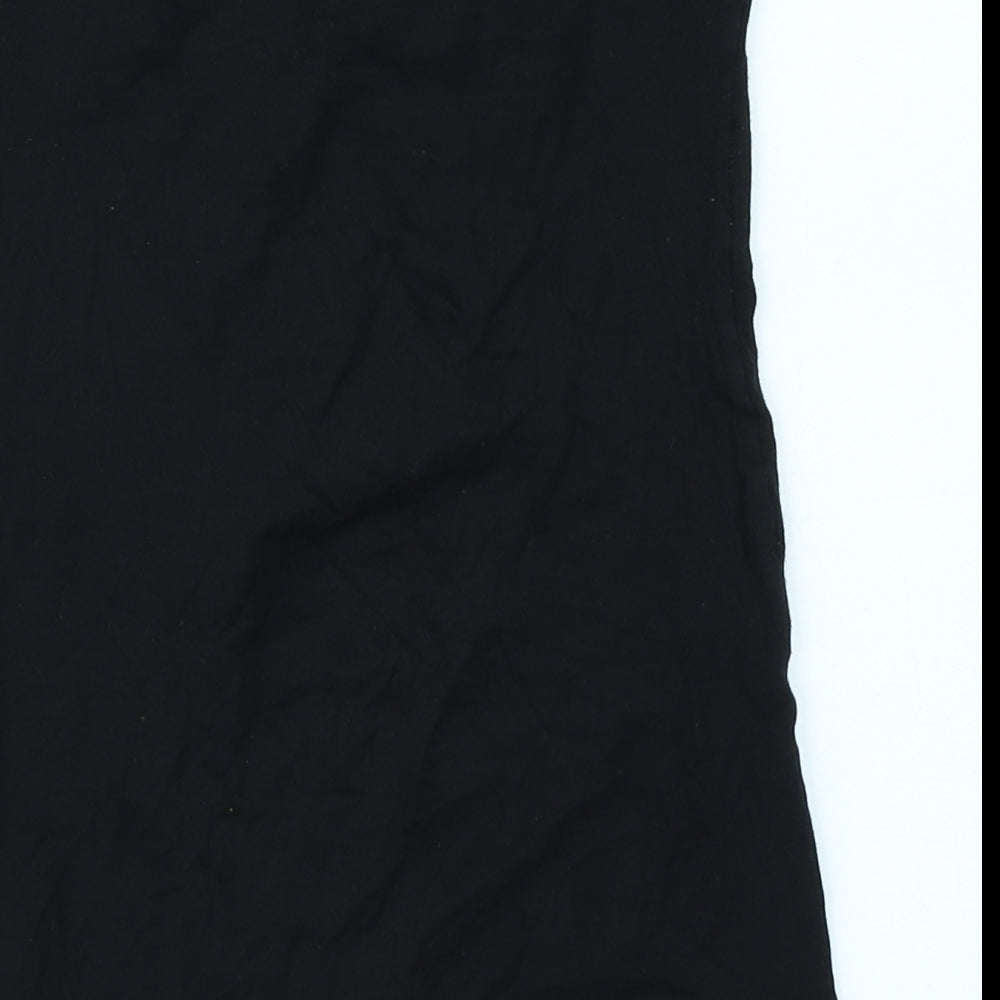 Miss Selfridge Womens Black   Basic T-Shirt Size 8
