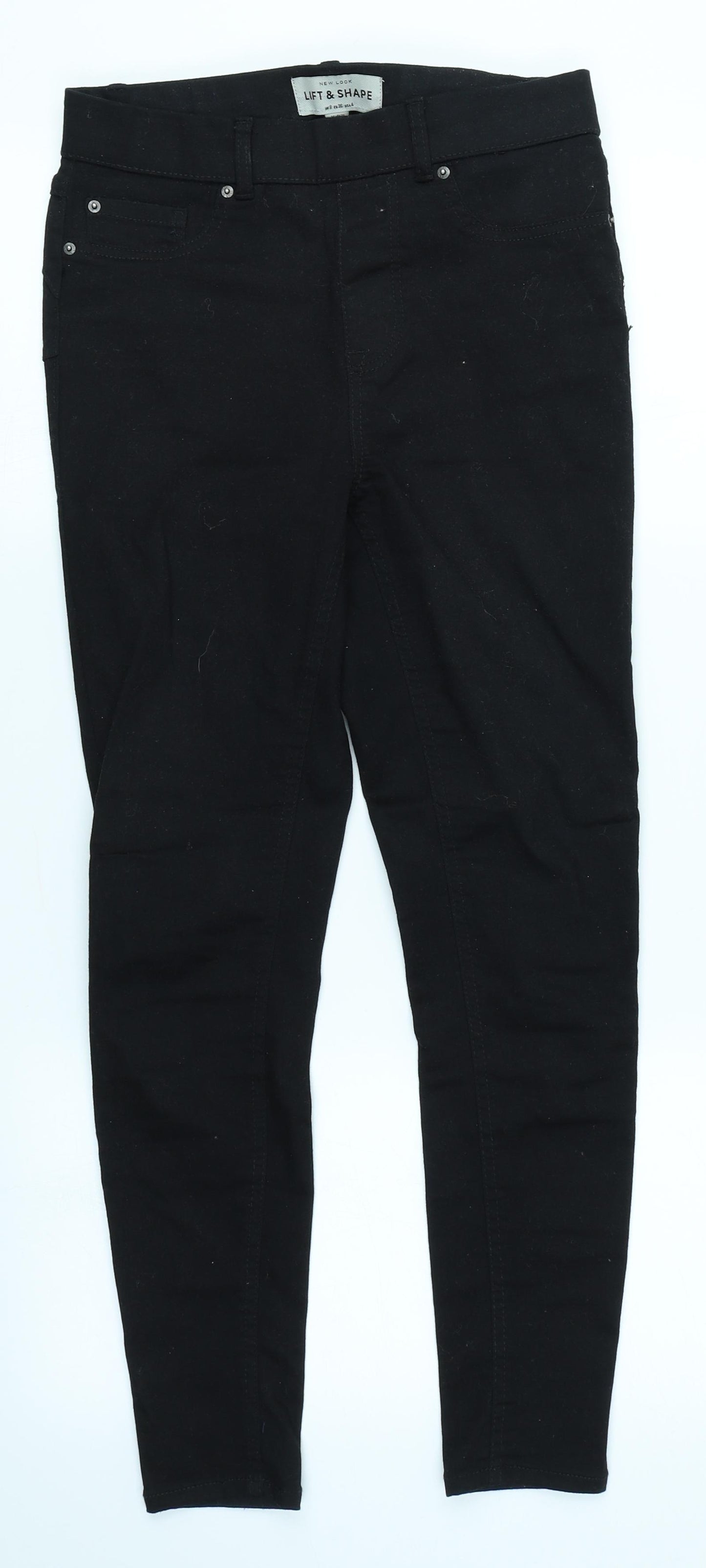 New Look Womens Black  Denim Jegging Jeans Size 8 L25 in