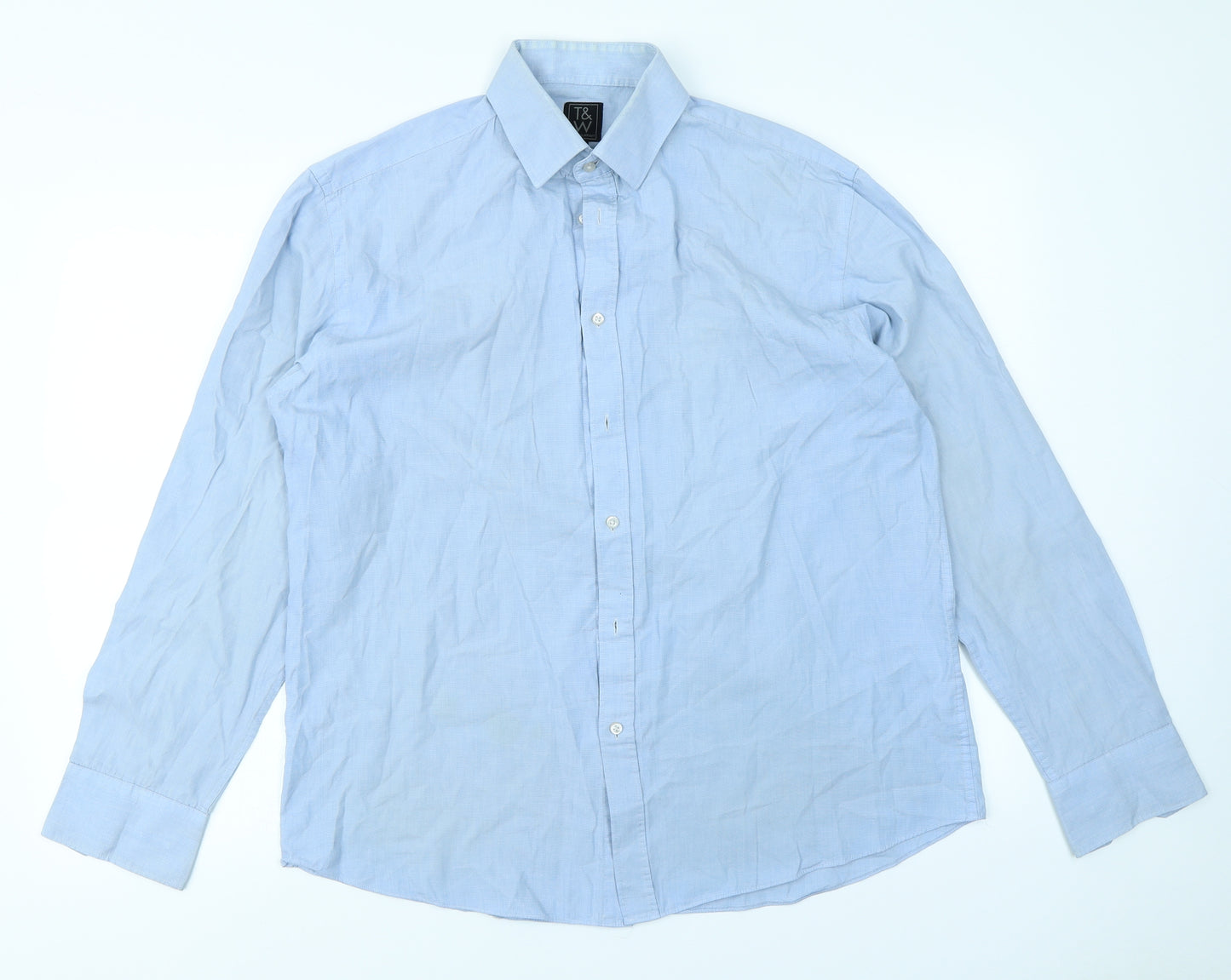 Taylor & Wright Mens Blue    Dress Shirt Size 16.5