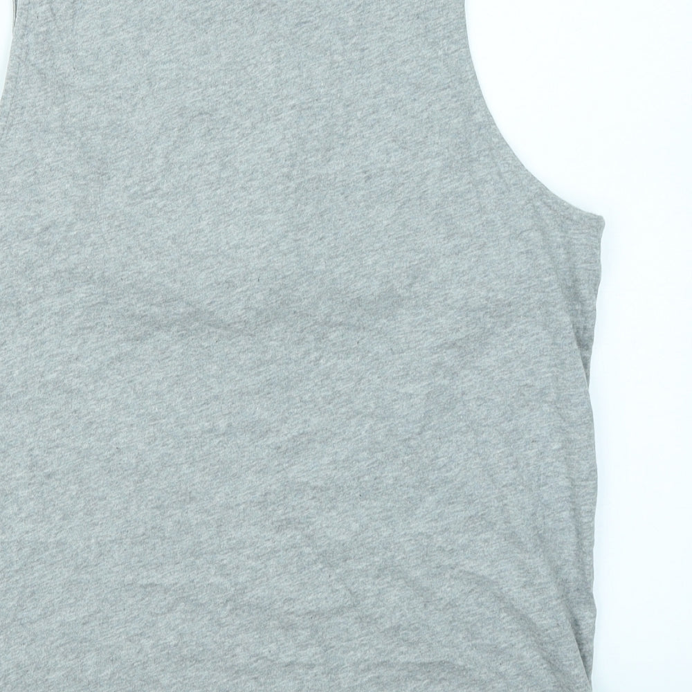 Reebok Mens Grey Striped   T-Shirt Size M