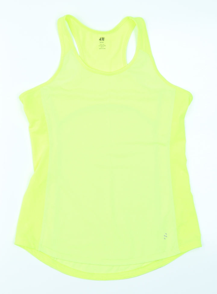 H&M Sport Womens Yellow   Basic Tank Size S