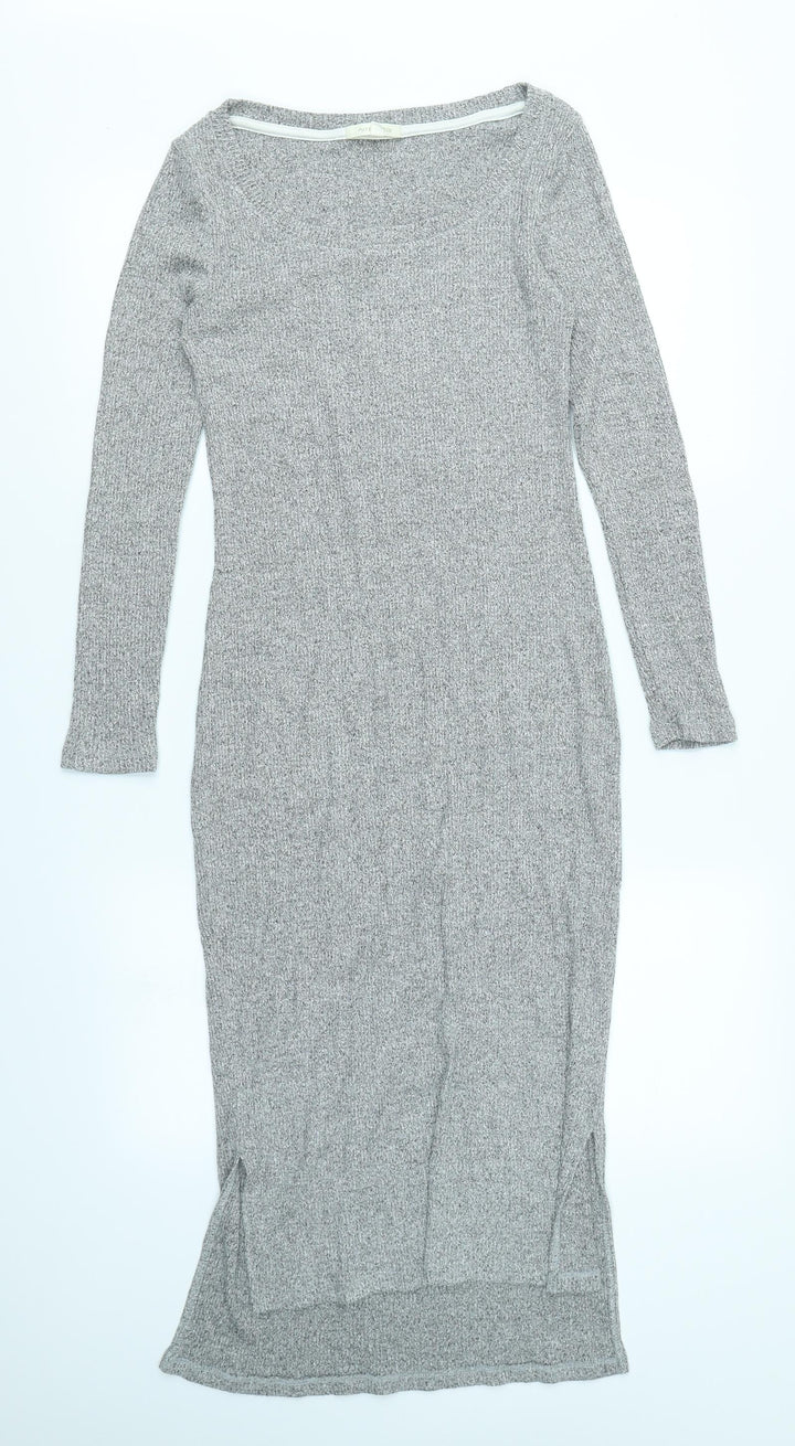 Pure Good Womens Grey  Knit Bodycon  Size S