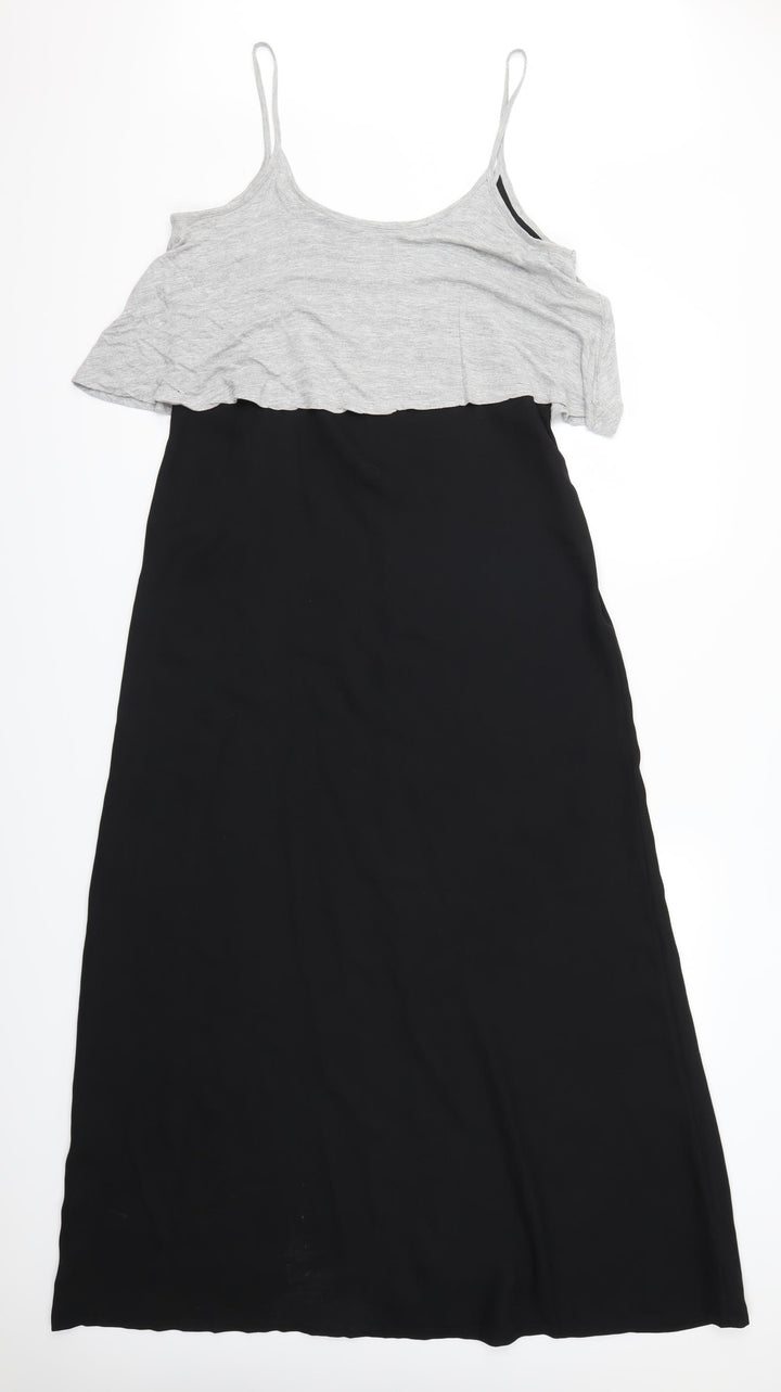 Atmosphere Womens Black Maxi Size 12 - Grey
