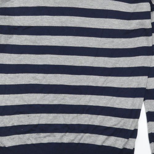 Atmosphere Womens Blue Striped  Pullover Jumper Size 12