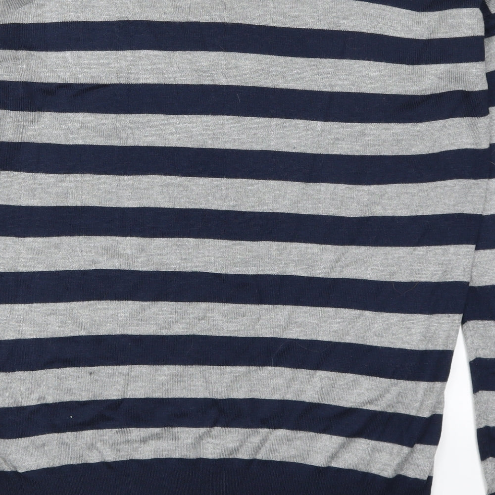 Atmosphere Womens Blue Striped  Pullover Jumper Size 12