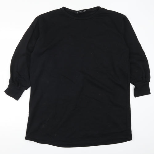 PRETTYLITTLETHING Womens Black   T-Shirt Dress  Size 8