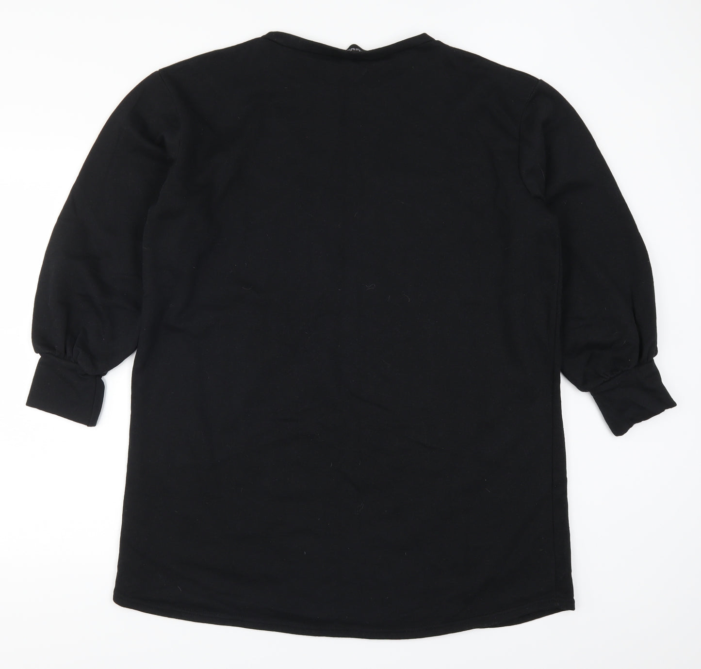 PRETTYLITTLETHING Womens Black   T-Shirt Dress  Size 8