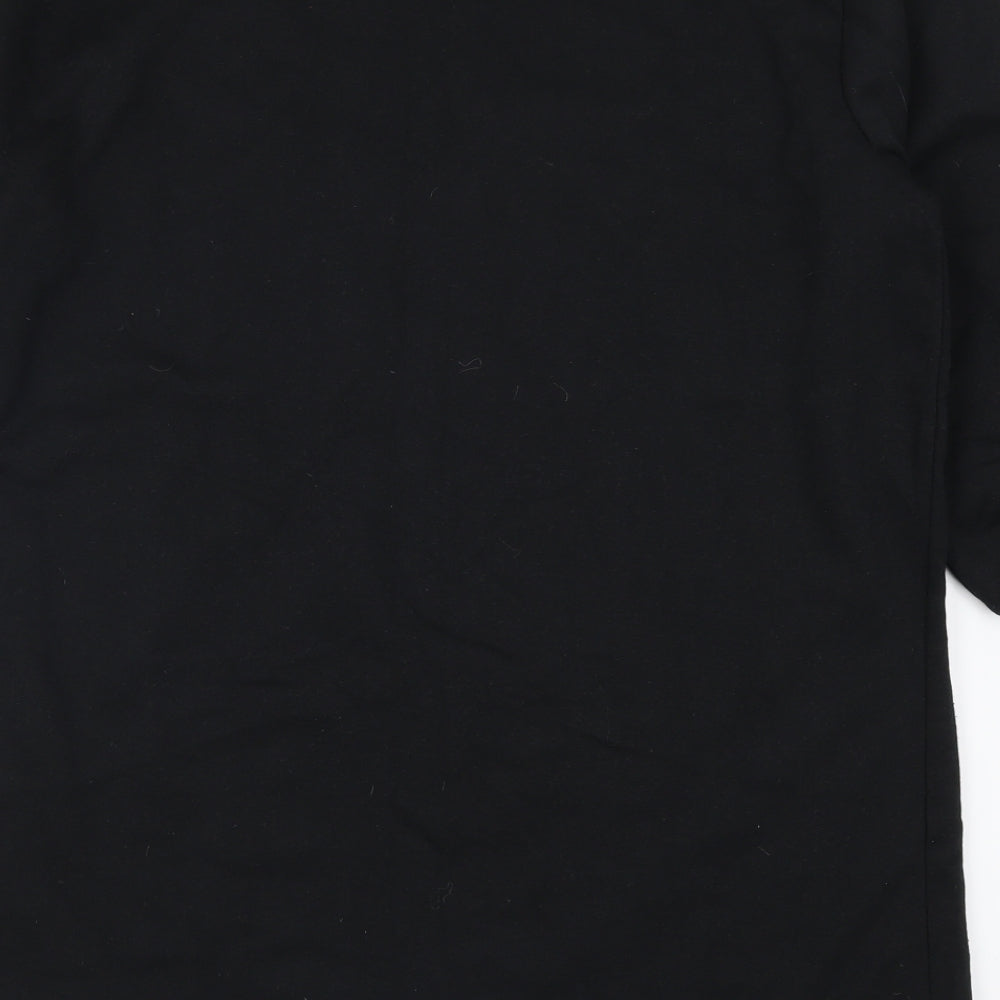 PRETTYLITTLETHING Womens Black   T-Shirt Dress  Size 8