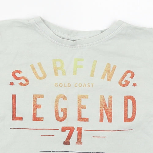 Primark Boys Green   Basic T-Shirt Size 3-4 Years  - Surfing Legend