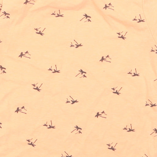 Primark Boys Orange   Basic T-Shirt Size 3-4 Years  - Palm Trees
