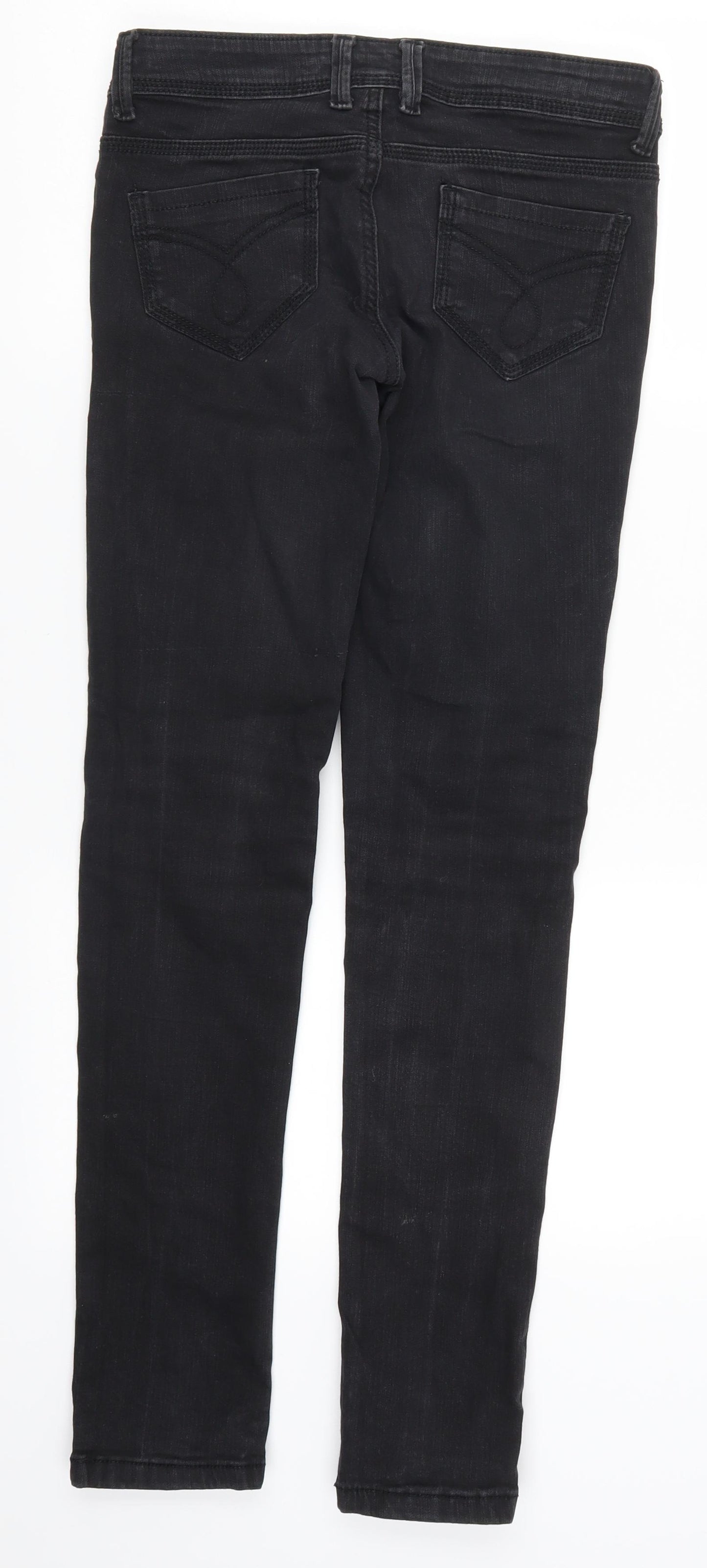 Denim Co Womens Black  Denim Skinny Jeans Size 6 L29.5 in