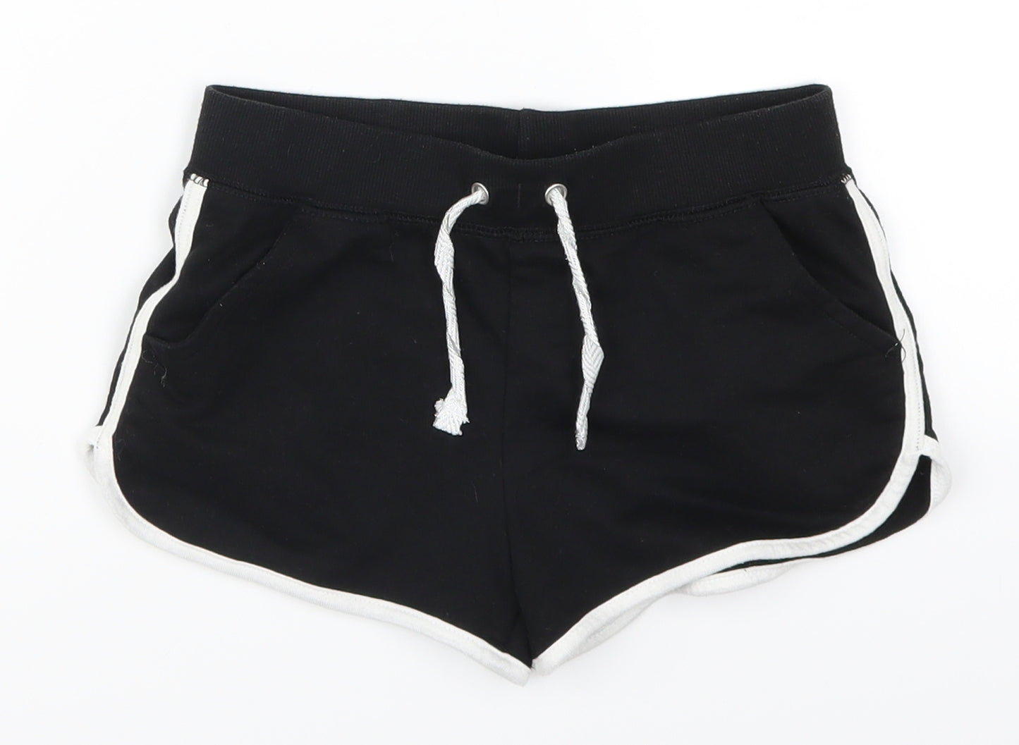 Primark Girls Black   Sweat Shorts Size 9-10 Years
