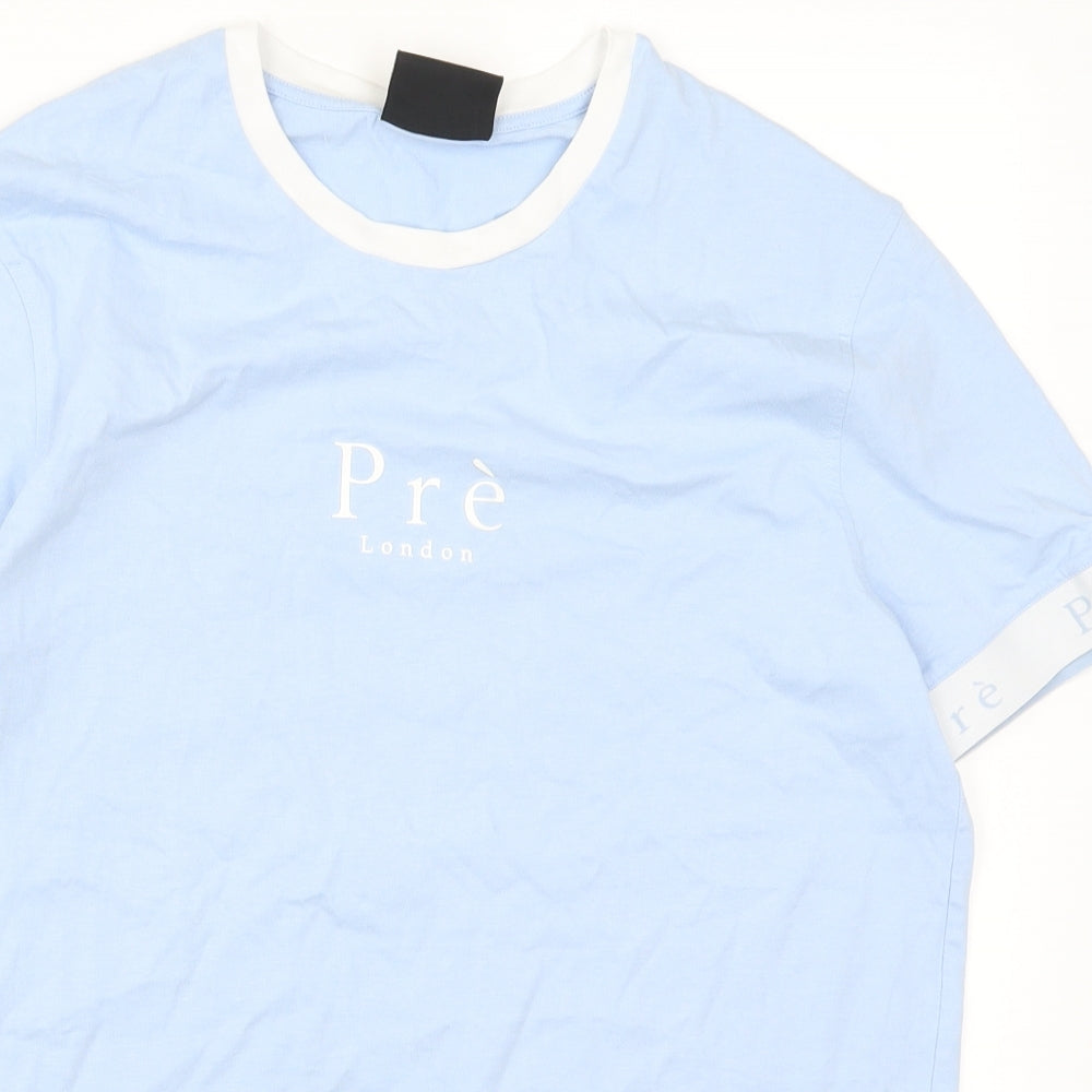 Pre London Mens Blue    T-Shirt Size M