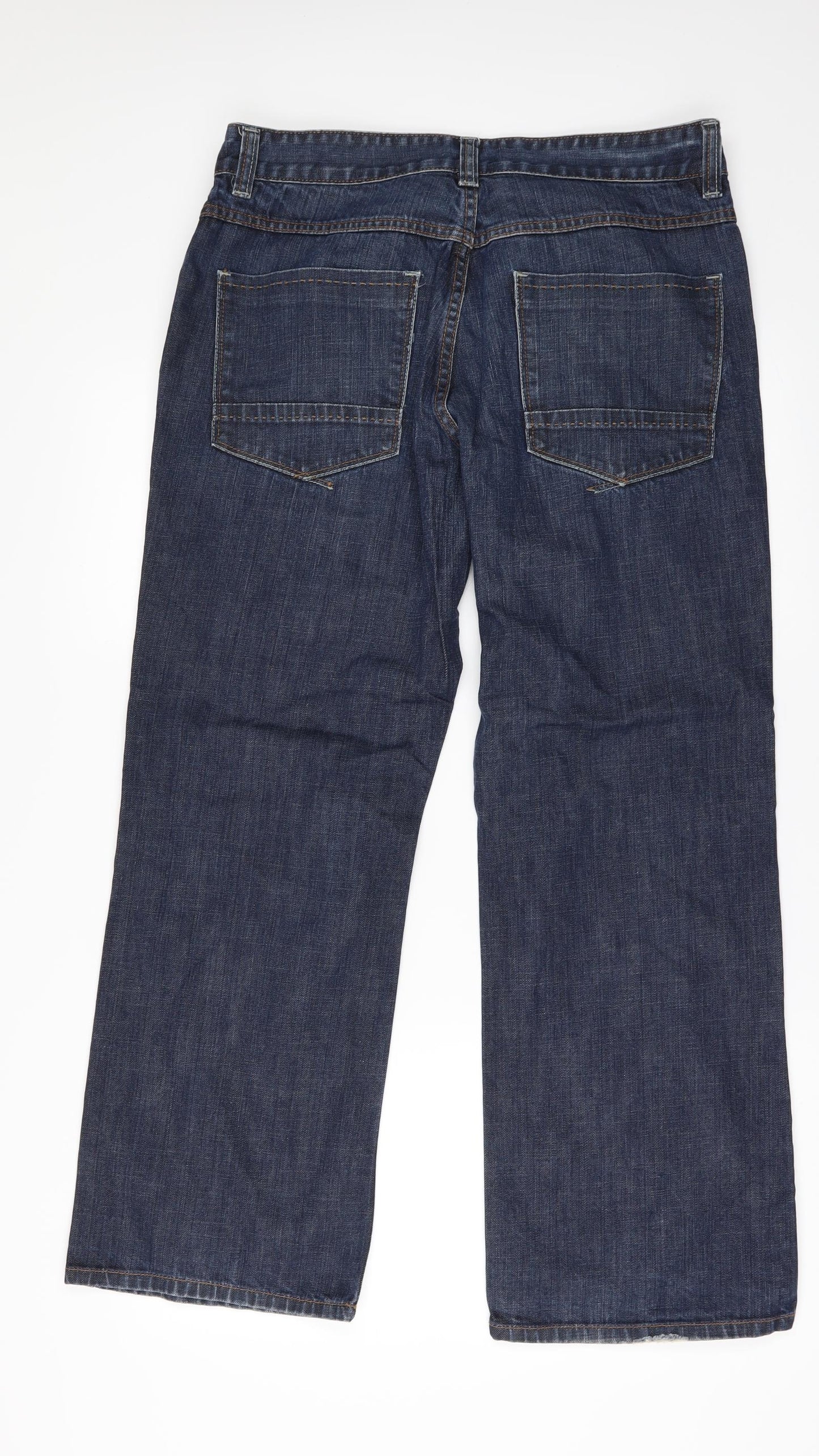 NEXT Mens Blue  Denim Bootcut Jeans Size 34 in L28 in