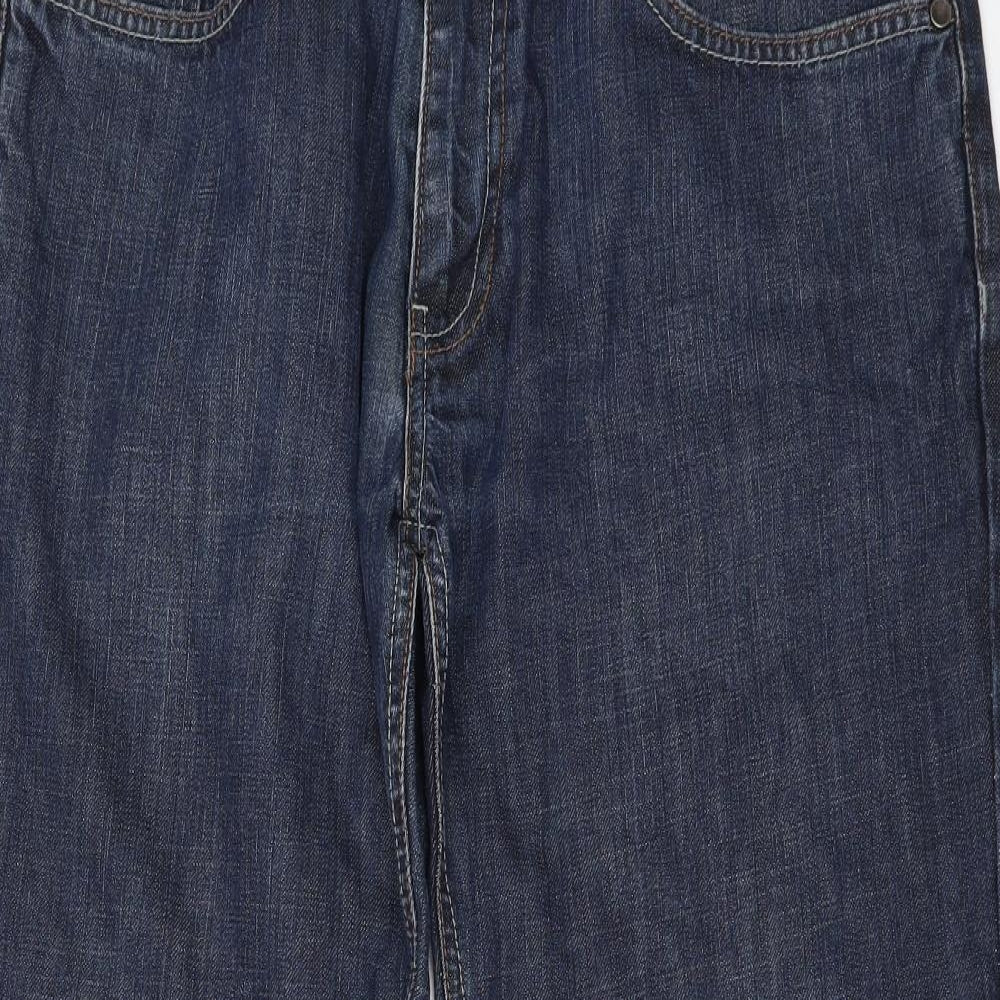 NEXT Mens Blue  Denim Bootcut Jeans Size 34 in L28 in