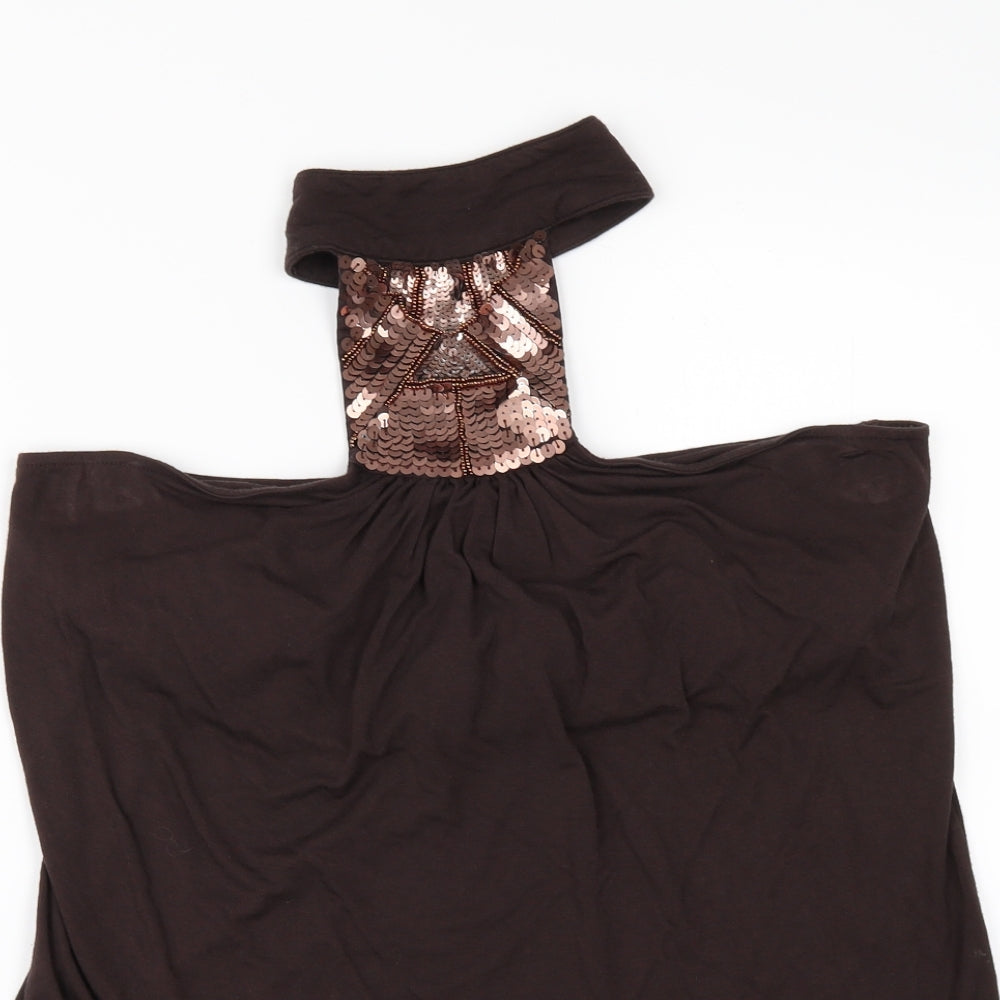 NEXT Womens Brown   Basic T-Shirt Size 16