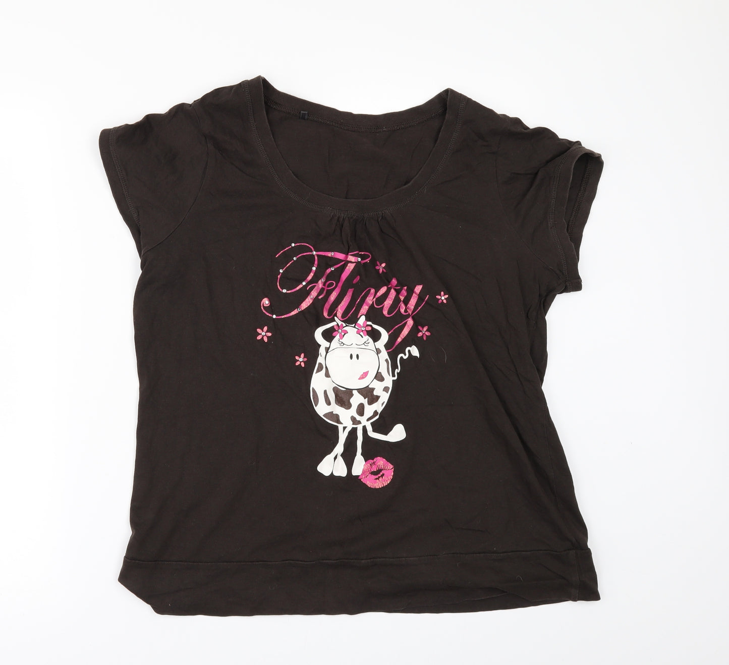 George Womens Brown   Basic T-Shirt Size 18
