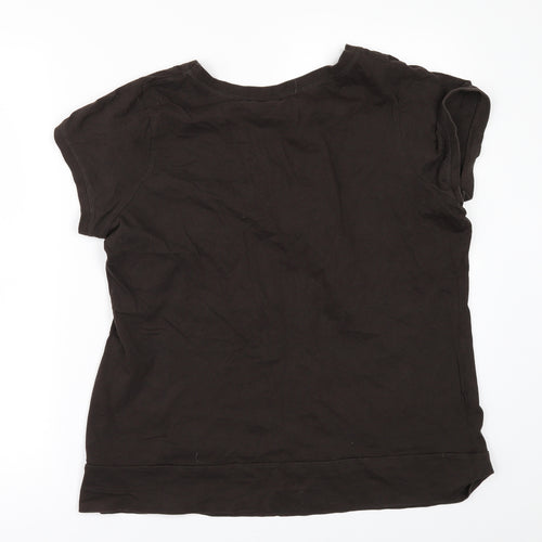 George Womens Brown   Basic T-Shirt Size 18