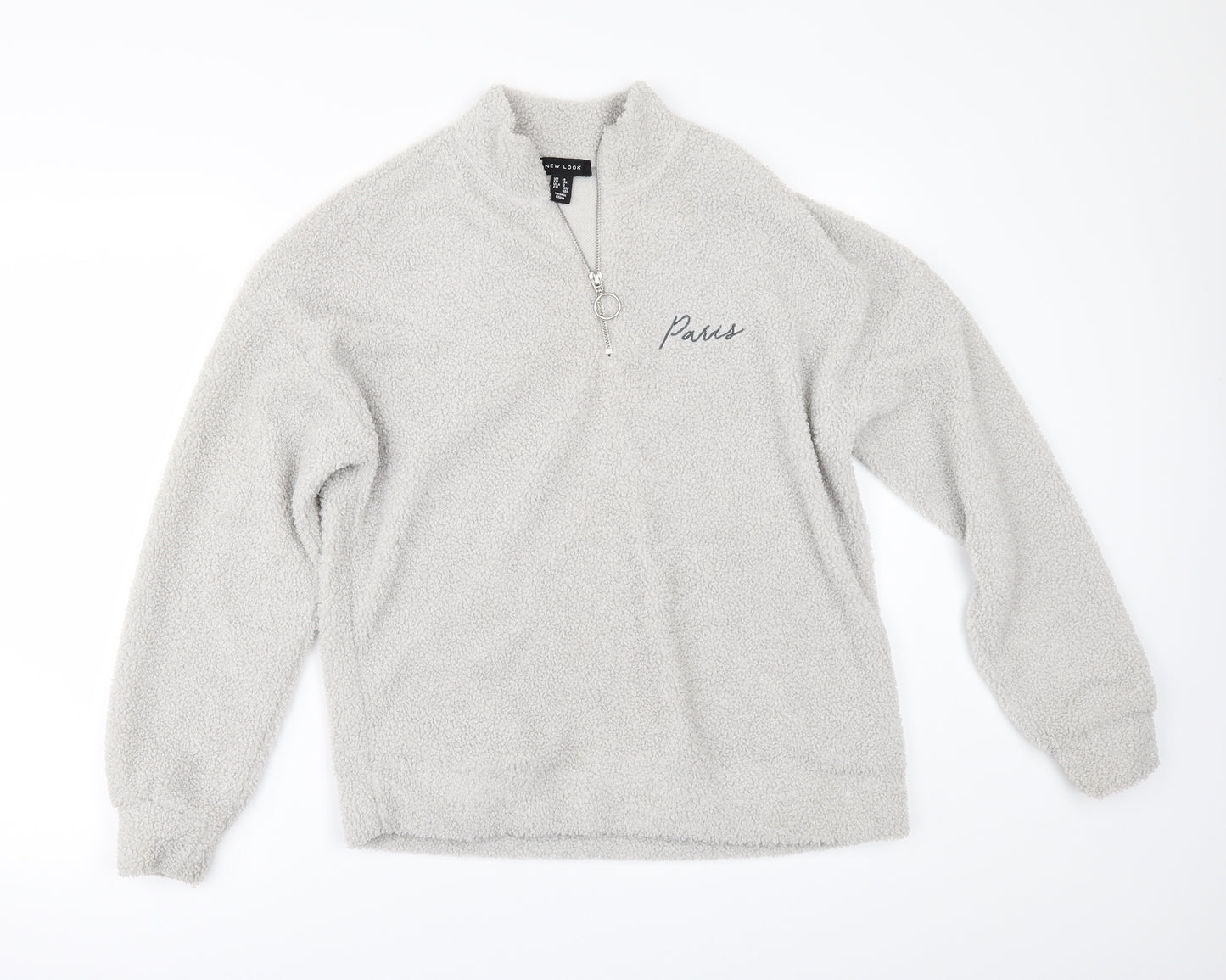 New Look Womens Grey  Fleece Jacket  Size 6