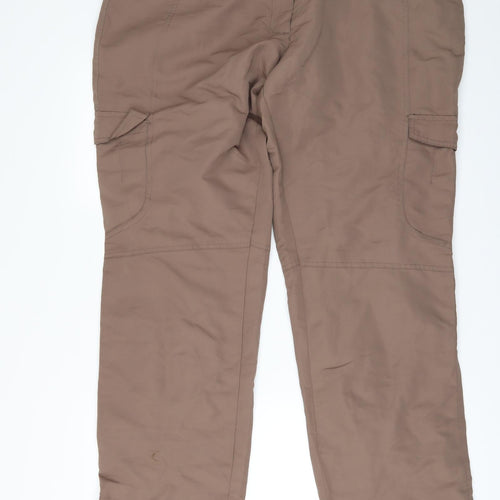 bonprix Womens Brown   Rain Trousers Trousers Size 20 L30 in