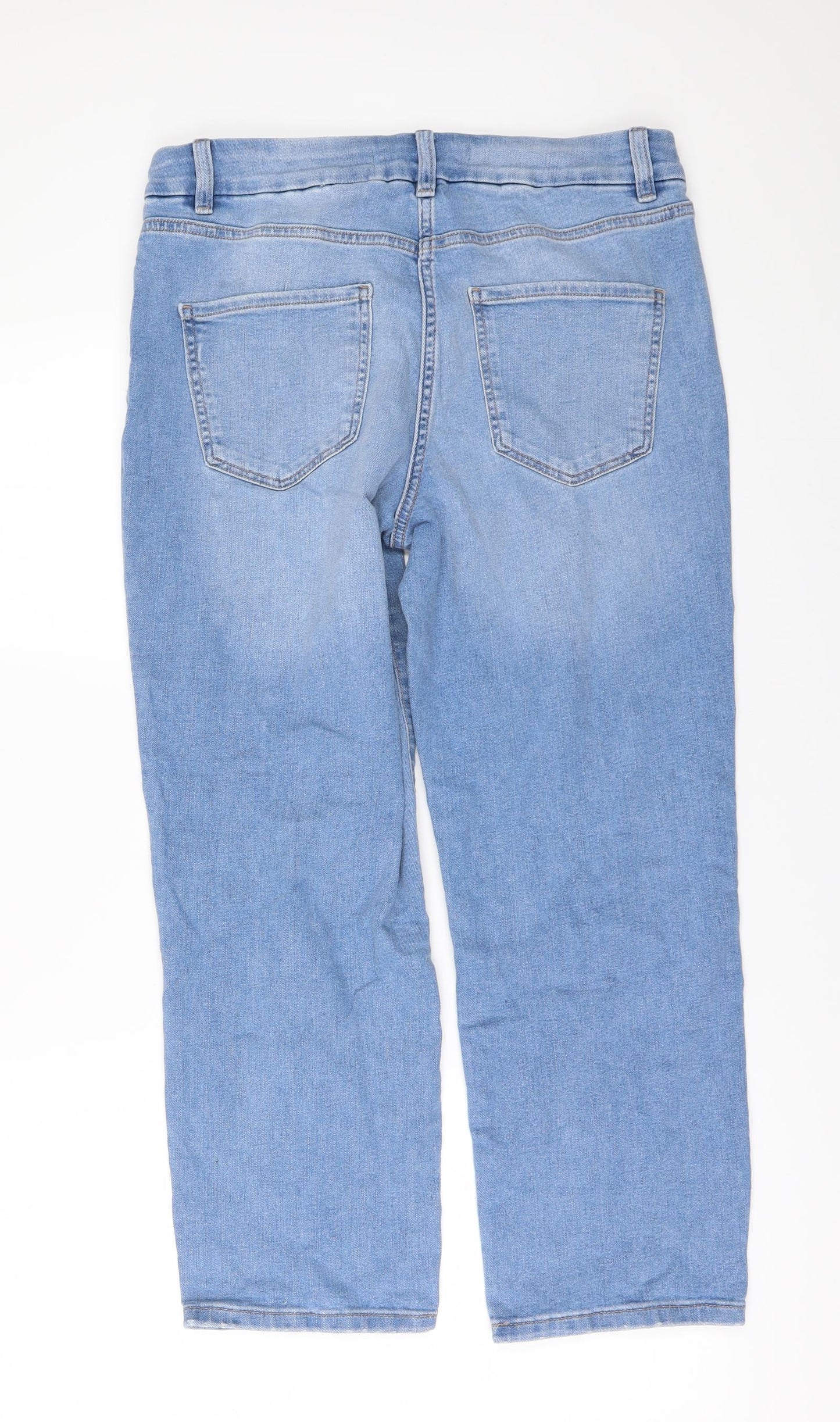 NEXT Womens Blue  Denim Cropped Jeans Size 12 L24 in
