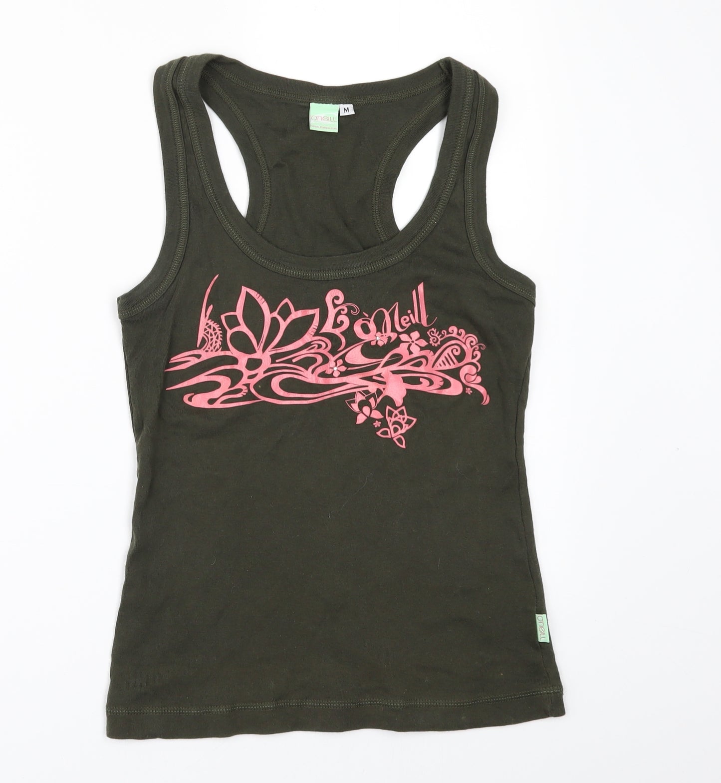 O'Neill Womens Green   Basic T-Shirt Size M  - Racer Back