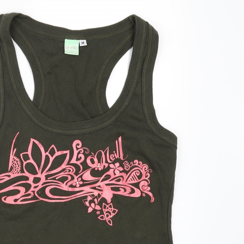 O'Neill Womens Green   Basic T-Shirt Size M  - Racer Back