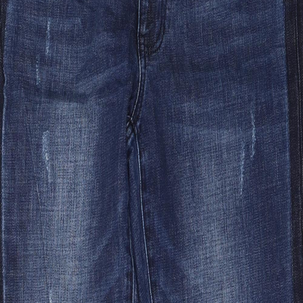 CAbi Womens Blue  Denim Straight Jeans Size 34 in L31 in