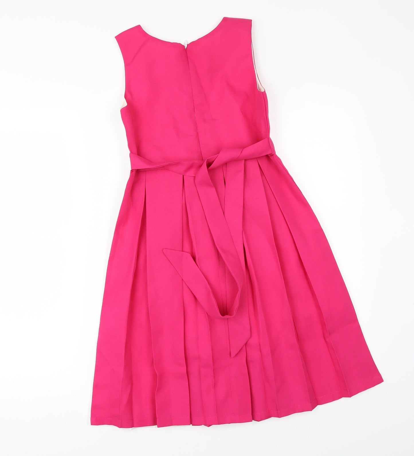 Sunny Fashion Girls Pink   Fit & Flare  Size 10 Years  - PLEATED