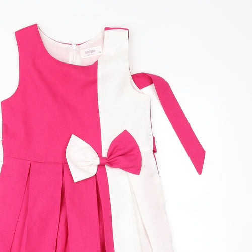 Sunny Fashion Girls Pink   Fit & Flare  Size 10 Years  - PLEATED