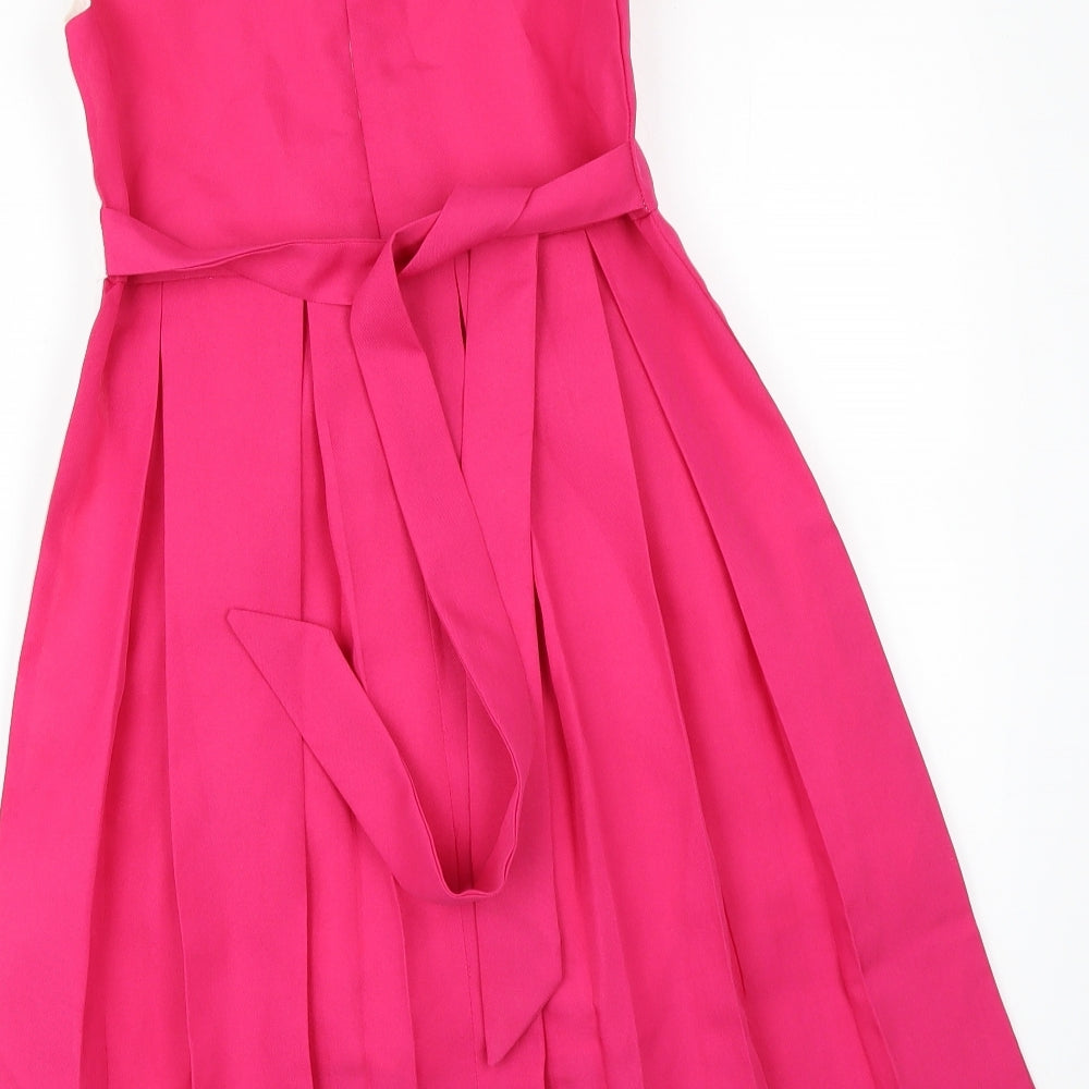 Sunny Fashion Girls Pink   Fit & Flare  Size 10 Years  - PLEATED