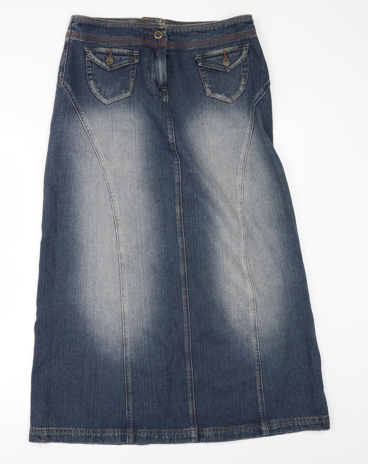 Kit KIt Kit Womens Blue  Denim A-Line Skirt Size 12