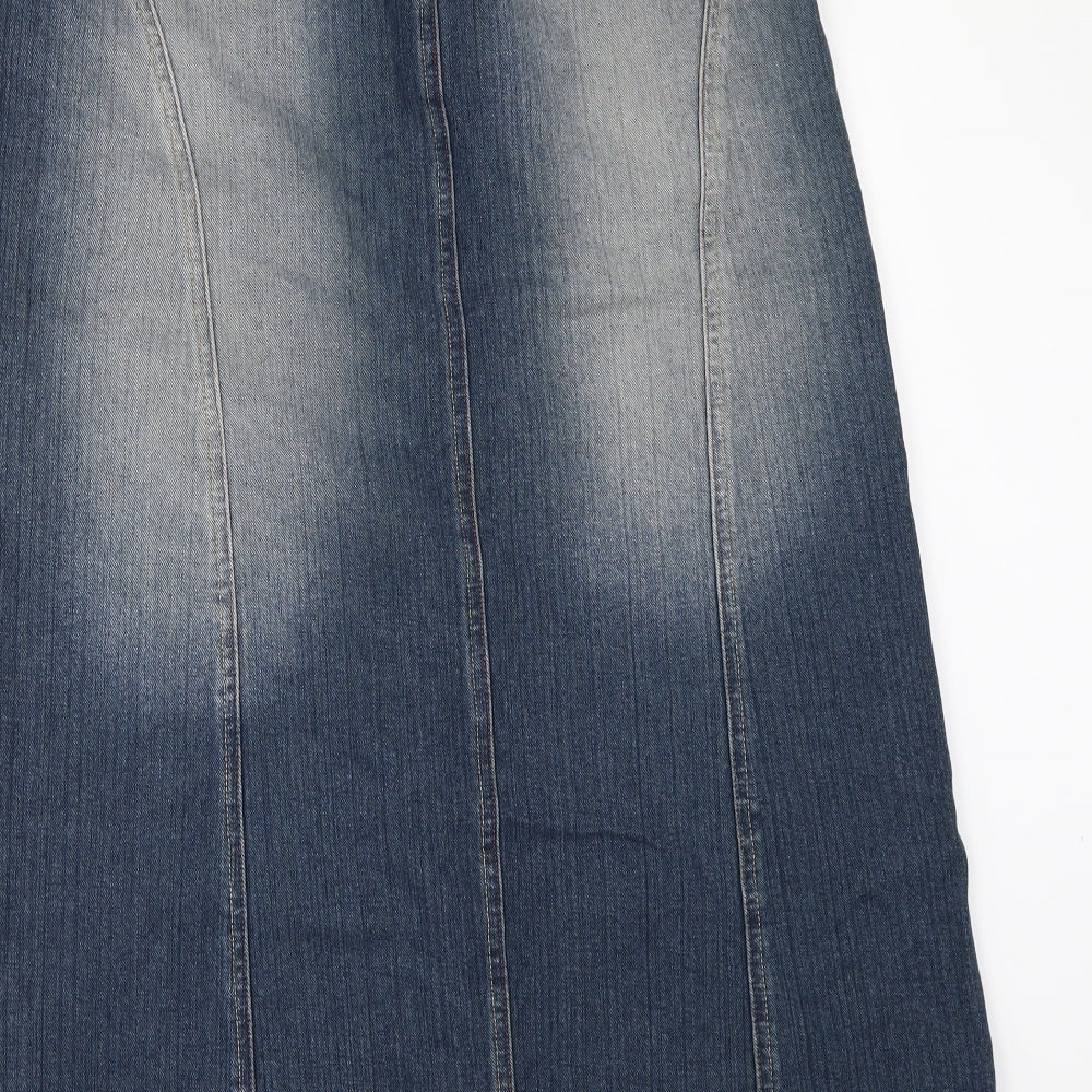 Kit KIt Kit Womens Blue  Denim A-Line Skirt Size 12