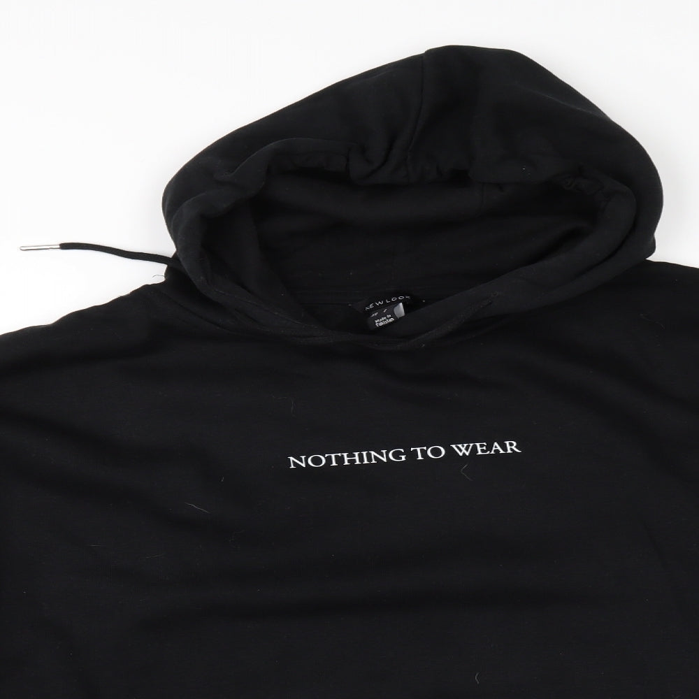 New Look Womens Black   Pullover Hoodie Size L  - NOTHING TO WEAR
