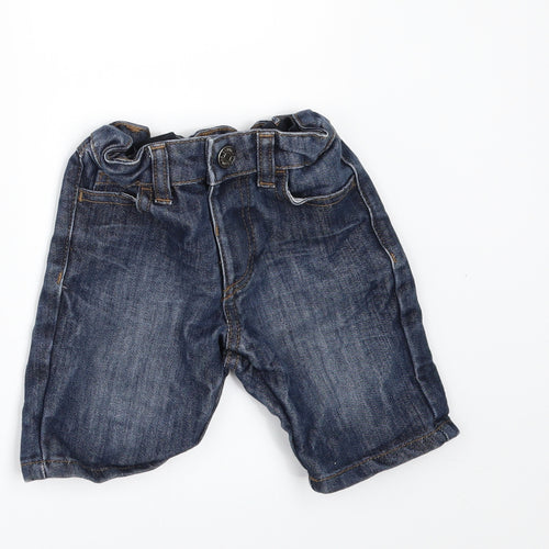 Denim & Co. Boys Blue  Denim Cropped Jeans Size 18-24 Months  - SHORTS